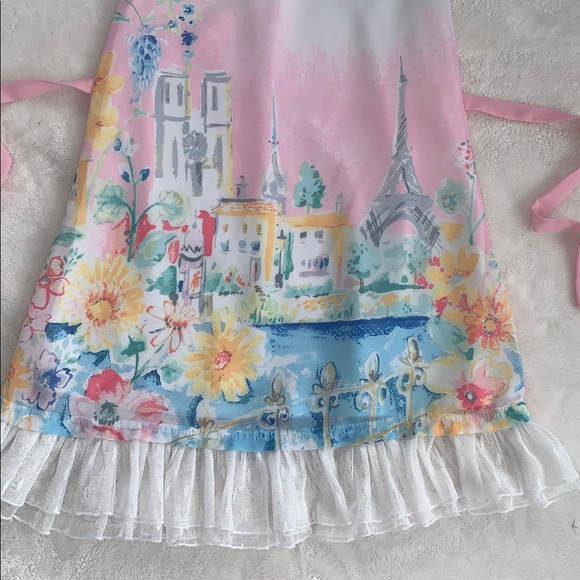 Little Angels Pink & White Paris Print Dress 6X by Us Angels - Picture 3 of 15